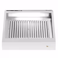 Commercial Wall-Mounted Extraction Canopy - with Motor - 1000mm - Speed Controller, Baffle Filters & LED Lighting