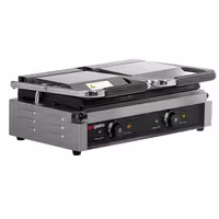 Grelhador de contacto Profissional - 4,4kW - placas: superior e inferior estriadas - Área de grelha: 475x230mm