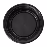 (300 pcs) Food Lidding Tray Polypropylene - 1000ml - Round - Black