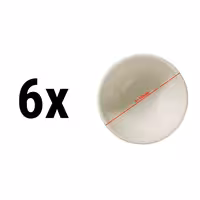 (6 pcs) Small Bowl - TEOS - Porcelain - Ø 100mm - Cream