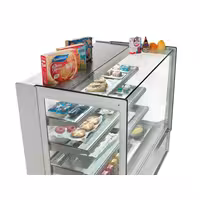 Commercial cake display fridge - 548L - 1915mm - Double glazing - with 3 adjustable shelves - rear sliding doors