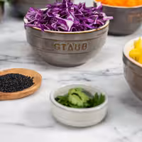 (4) STAUB | Dining Line Ceramic Bowl Set – 4-Piece - White Truffle