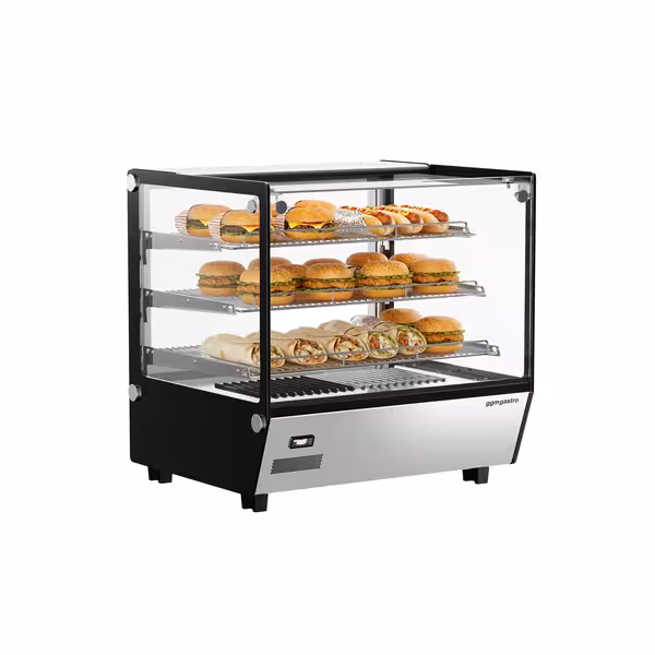 Topla vitrina - 702 mm - 1,10 kW - s 3 policama