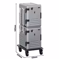 Thermobox – prednje punjenje – 2 x 83 litre – grijani – za 24 x GN 1/1