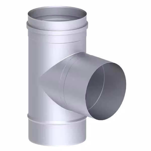 T-komad - 90° - od nehrđajućeg čelika - Duljina: 108 mm - Ø 250 mm