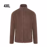 KARLOWSKY | Men's Work Fleece Jacket – Light Brown - 4XL - Recycled Polyester - 60°C Washable