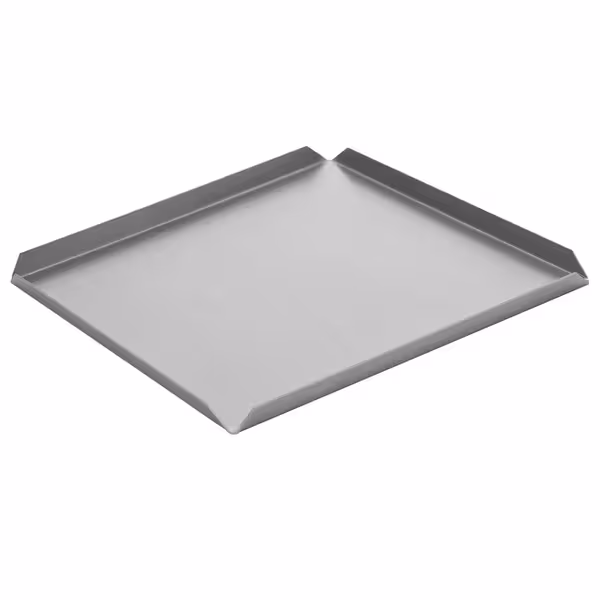 (5 buc) Platou de servire - aluminiu anodizat - 170x170x10 mm - dreptunghiular - argintiu