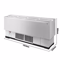 Rashladna škrinja za boce - inox - 415 l