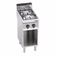 Plinski štednjak - Linija 700 - 9,5 kW - 2 plamenika - samostojeći - otvoreni ormarić
