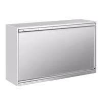 خزانة حائط ستانلس ستيل PREMIUM - 1400x400mm - مع باب انزلاقي - ارتفاع 800 mm