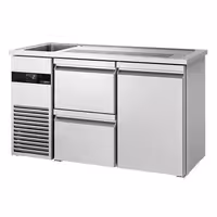 Direct Draw Beer Dispenser / Kegerator PREMIUM - 1550x700mm - 1 Door & 2 Drawers