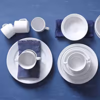 (12 pcs) BUDGETLINE | Plate - flat - Porcelain - Ø260mm - White