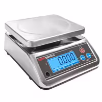 Digital köksvåg Professionell - 6 kg/2 g - vågplattform 190x230 mm - vattentät IP67 - rostfri vågplattform - uppladdningsbar - tare-funktion