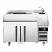 Stół chłodniczy barowy do koktajli i napojów – 1200 mm – 150 L – z 2 drzwiami i gniazdem 230 V