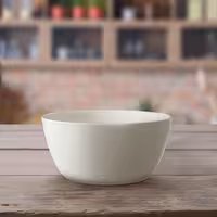 (6 adet) Tatlı / Salata Kasesi - Porselen - Lux - 2L - yuvarlak - Ø210mm - Derinlik:100mm - Elfenbeinweiß