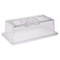 (6 pcs) Display Cover - GN 1/3 - Polycarbonate - 325x176mm - Height: 105mm - 6-piece set