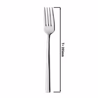 (12 pcs) Table fork - Giancarlo - 18/10 stainless steel - 205mm - Mirror