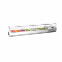 Countertop Prep Well / Refrigerated Topping Unit PREMIUM PLUS - 1976x413mm - 8x GN 1/3