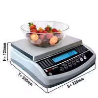Digitální kuchyňská váha do 6 kg - Přesnost: 2 g