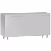 خزانة عمل ستانلس ستيل ECO - 1400x600mm - أبواب منزلقة ووحدة أدراج 3 يمين