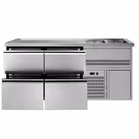 Direct Draw Beer Dispenser / Kegerator PREMIUM PLUS- 1950x700mm - with 4 drawers
