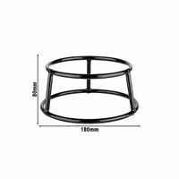 Açık Büfe Teşhir Standı - MULTI ROUND - Metal - Siyah - köşeli - 180x180x80mm