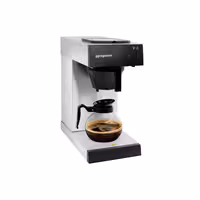 Commercial Filter Coffee Machine - 1.8L - 1.4 kW - with manual fill & 2 hot plates - incl. 1 glass jug