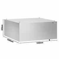 Kapuljača za kondenzaciju – 1000 mm – s 2 odvoda – nehrđajući čelik