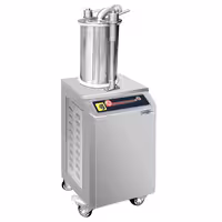 Hidraulična punilica za kobasice - 26 l - 1,10 kW - inox - uključuje nožnu pedalu i 3 nastavaka za punjenje