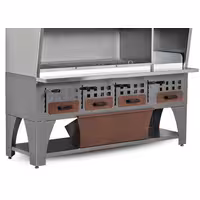 Wall-Mounted Charcoal Grill - 2.15m