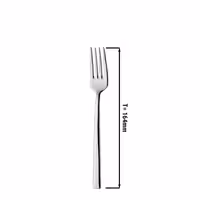 (12 pcs) Dessert fork - Giancarlo - 18/10 stainless steel - 164mm - Mirror