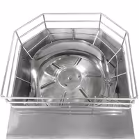 Automatski sokovnik za naranče - 200 W - s košara, 20 naranči/min & Ø 40–90 mm, perivi dijelovi, sigurnosni prekidač, max visina čaše n/d - Nehrđajući čelik (Stolna)