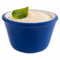(6 adet) Ramekin (Sos Kasesi) - 6'lı Set - Melamin - 40ml - yuvarlak - Ø60mm - Mavi/Beyaz