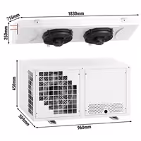 Unitate de congelare de tip split – pentru max. 20 m³ – grad de protecție IP 51