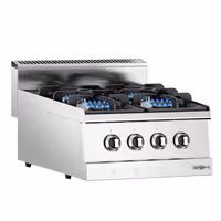 Plinsko kuhalo - 600x600x300 mm - 13,1 kW - 4 plamenika - nadpultni