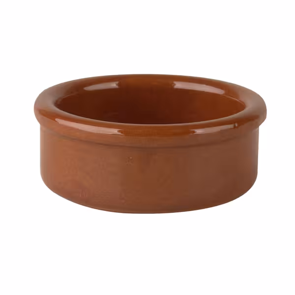 (6 pcs) Tapas Butter Pot CLASSICO - 40ml - Ø 60mm - Height: 25mm - Brown