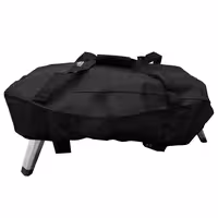 (2 قطع) فرن بيتزا على الغاز خارجي - (حجر شاموت كامل) - 314x646mm - 1 x Ø 30cm - حتى 500°C - أسود / فضي - شامل حقيبة حمل مقاومة للماء