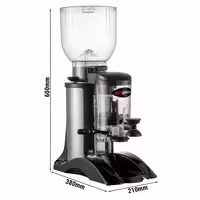 Commercial Coffee Grinder - 2kg - with Dispenser (Doser) - Stainless Steel Housing