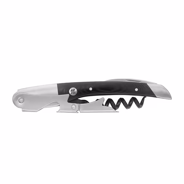 (1 piece) ZWILLING | Sommelier 3‑in‑1 Waiter’s Knife – Micarta Handle, Non‑Stick Spindle – 18/10 Stainless, Matte