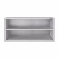 RVS wandkast ECO - 1200x400x650mm - open