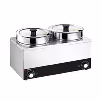 Stolni bain-marie - grijač za umake - 13 l - 400 W - 2 lonca s po 6,5 l