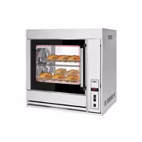 Electric Basket Rotisserie Oven - 6.9kW - with 4 Rotary Baskets for up to up to 20 chickens