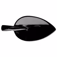 (50 adet) Sunum Kaşığı LEAF - Melamin - 100mm - Siyah