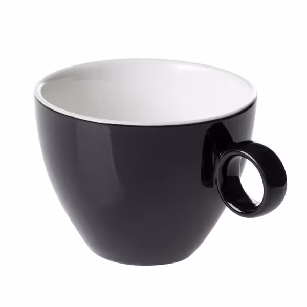 (6 adet) BART COLOUR CAFE - Cappuccino Fincanı Bart Colour Cafe - 230ml - Siyah