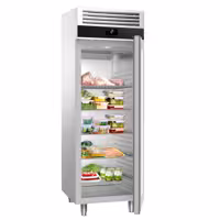 Szafa chłodnicza PREMIUM – stal nierdzewna – GN 2/1 – 700 L – z 1 drzwiami szklanymi – z izolacją 85 mm