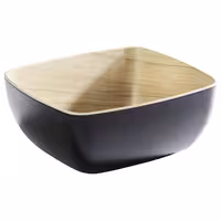 (6 adet) Gastronorm Küvet GN 1/6 - Melamin - FRIDA - 1L - köşeli - 176x162mm - Derinlik:75mm - Siyah