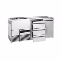 Direct Draw Beer Dispenser / Kegerator PREMIUM - 1950x700mm - 1 Door & 3 Drawers