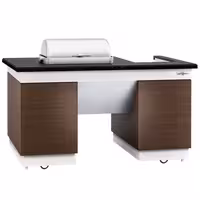 Mobile Buffet Service & Prep Station DUBLIN – 1600 × 1000 mm – Black Granite Worktop