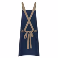 KARLOWSKY | Urban Twill Cross Back Bib Apron – Steel Blue - 700×850 mm