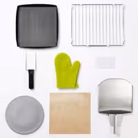 Commercial High Speed Oven - Touchscreen - 3.0kW - Stainless Steel - Ventless - incl. Pizza Tray, Mesh Basket | 80% Faster Cooking